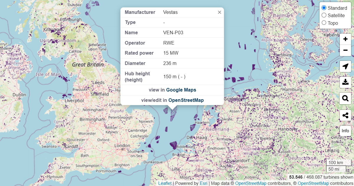 World Wind Turbine Map preview